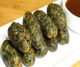 Veg Palak Gandhari  Kabab 